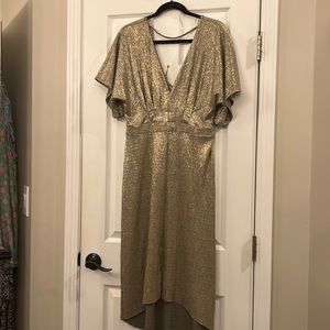 New gold dress size large